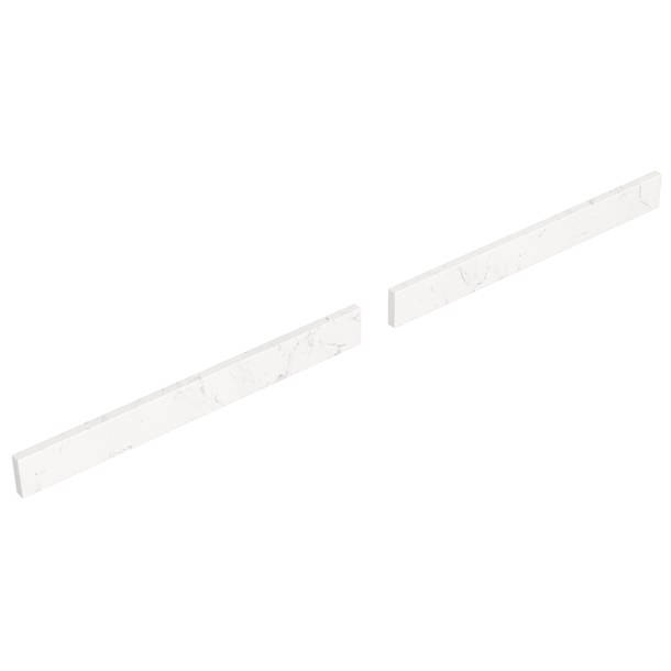 Wyndham Collection 84'' Composite Double Vanity Top with Sink and 2